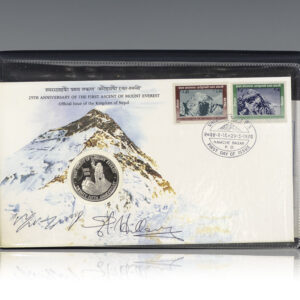Edmund Hillary and Tenzing Norgay Signed Commemorative Cover.