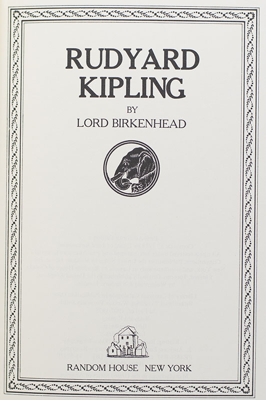Rudyard Kipling: The Long-Suppressed Biography.