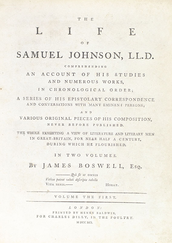 The Life of Johnson.