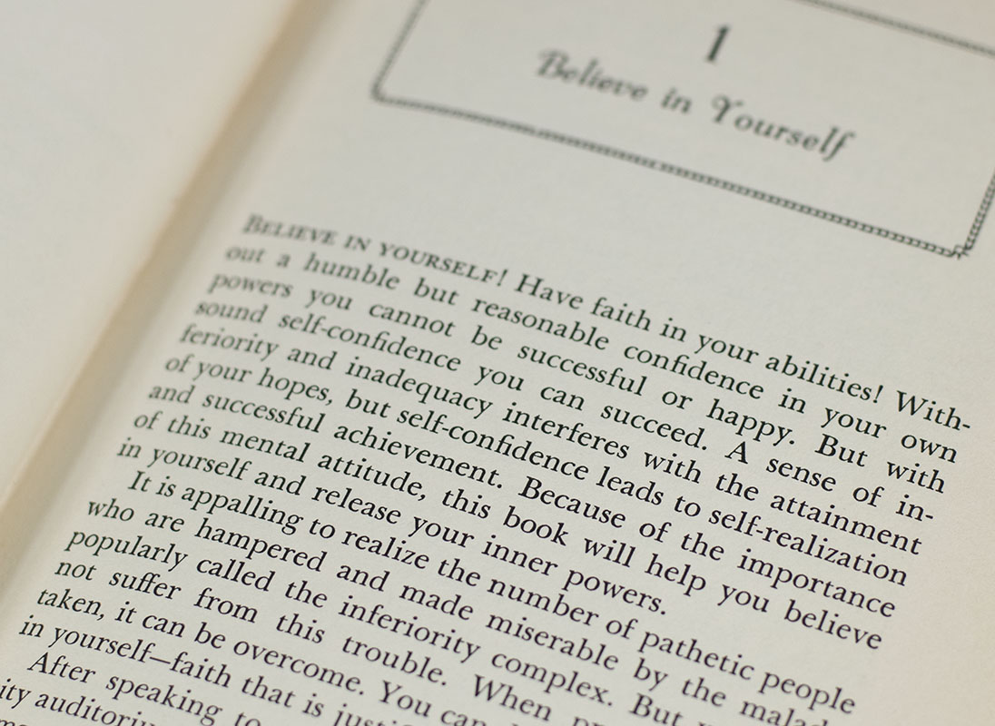 The Power of Positive Thinking.