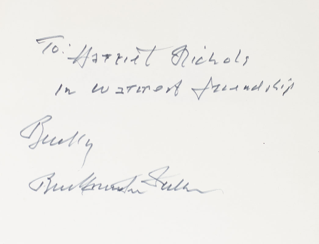 Buckminster Fuller: An Autobiographical Monologue Scenario.