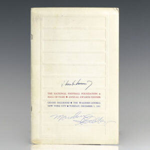 The National Football Foundation and Hall of Fame Annual Award Dinner [John F. Kennedy Signed Program].