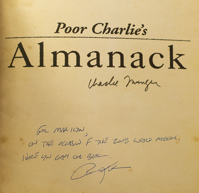 Poor Charlie's Almanack: The Wit and Wisdom of Charles T. Munger.