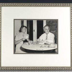 Franklin and Eleanor Roosevelt Signed Photograph: Christmas 1941.