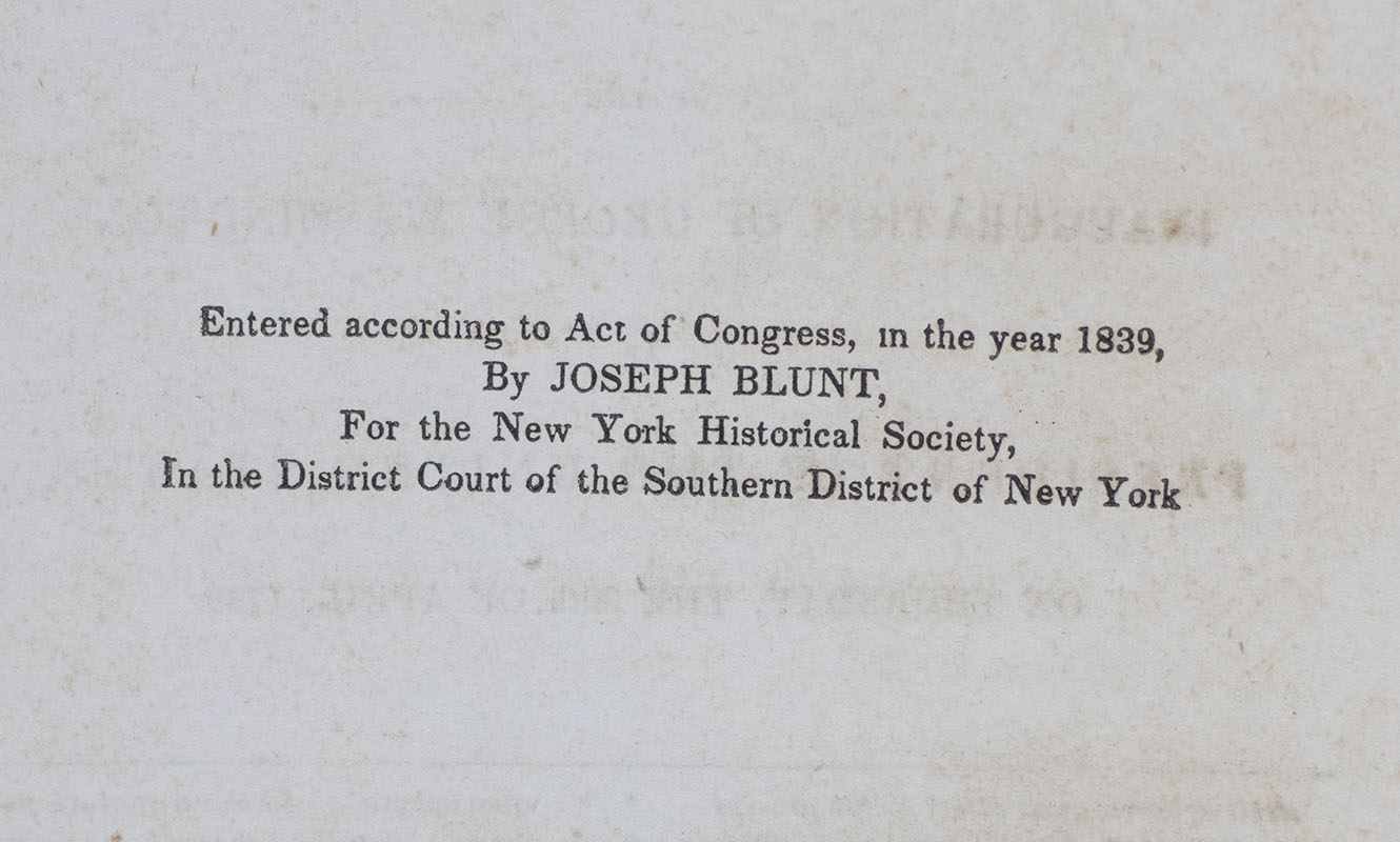 The Jubilee of the Constitution. A Discourse Delivered at the Request of the New York Historical Society, in the City of New York, on Tuesday, the 30th of April, 1789.