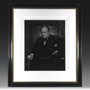 Yousuf Karsh Signed Winston S. Churchill Portrait.