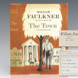First Edition of William Faulkner's The Town; Signed by Him in the year of publication