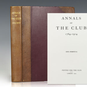 Annals of The Club. 1764-1914.