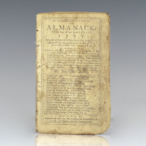 An Astronomical Diary or Almanack, for the Year of Our Lord Christ 1771.