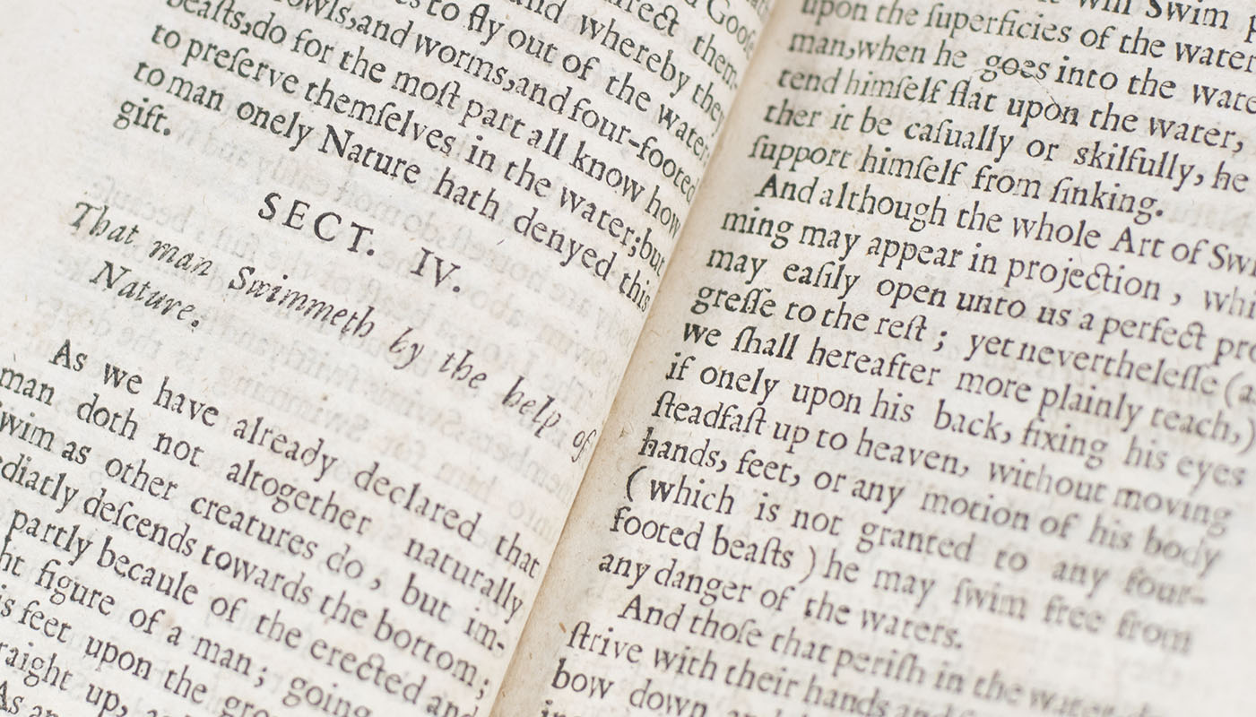 The Compleat Swimmer: Or, The Art of Swimming: Demonstrating The Rules and Practice thereof, in an Exact, Plain, and Easie Method. Necessary to be Known and Practiced by All Who Studie or Desire their own Preservation.