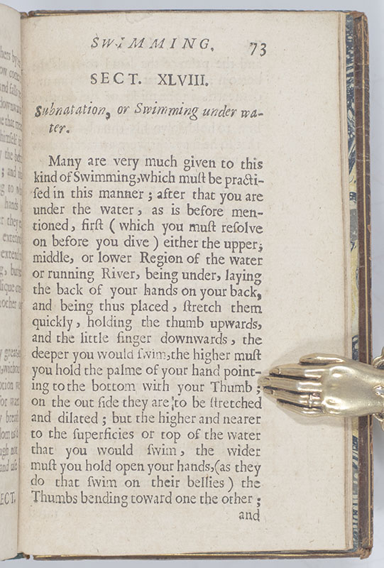 The Compleat Swimmer: Or, The Art of Swimming: Demonstrating The Rules and Practice thereof, in an Exact, Plain, and Easie Method. Necessary to be Known and Practiced by All Who Studie or Desire their own Preservation.