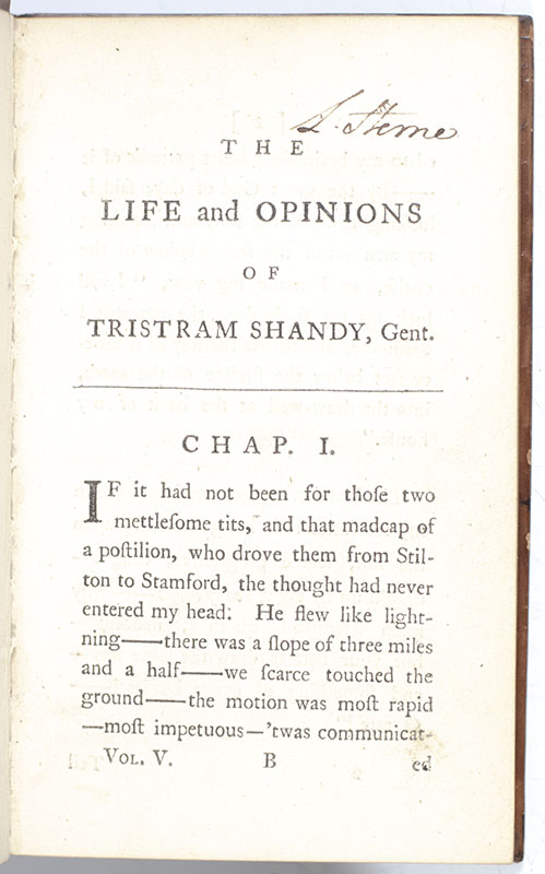 The Life and Opinions of Tristram Shandy, Gentleman.