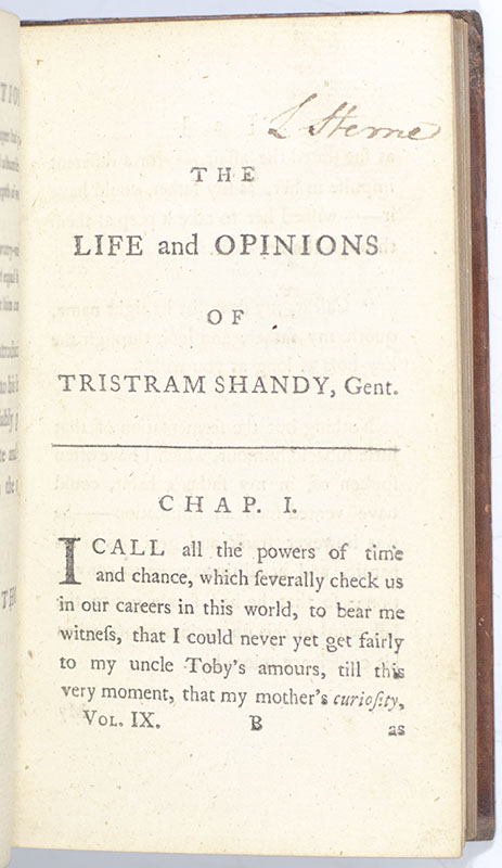 The Life and Opinions of Tristram Shandy, Gentleman.