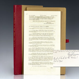 President Harry S. Truman State of the Union Address January 9, 1952 [Advance Press Transcript].