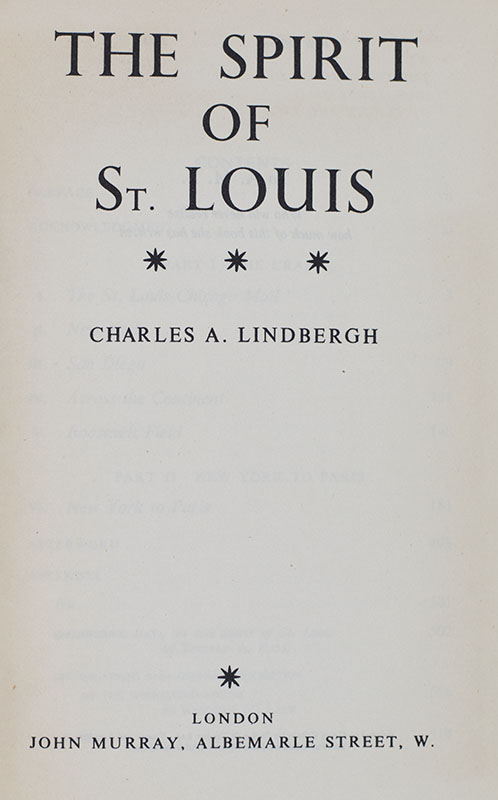 The Spirit of St. Louis.