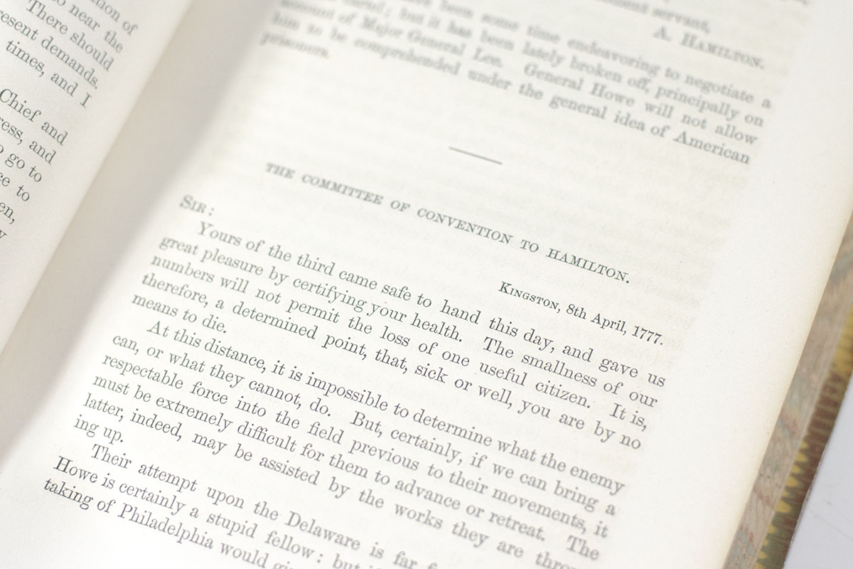 The Works of Alexander Hamilton: Comprising His Correspondence, and His Political and Official Writings, Exclusive of the Federalist, Civil and Military. Published From the Original Manuscripts Deposited in the Department of State, By Order of the Joint Library Committee of Congress.