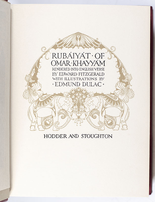 The Rubaiyat of Omar Khayyam.