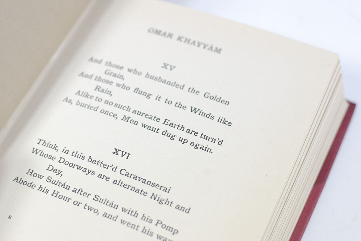 The Rubaiyat of Omar Khayyam.