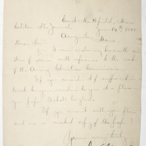 Dwight Lyman Moody Autograph Letter Signed.