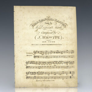 The Star Spangled Banner, Sung by Mesrs Darley & Nicholls Composed by J. Hewitt.