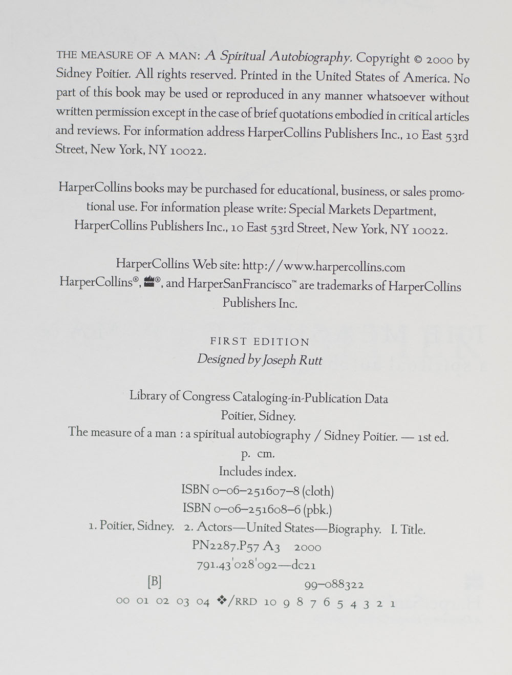 The Measure of a Man: A Spiritual Autobiography.