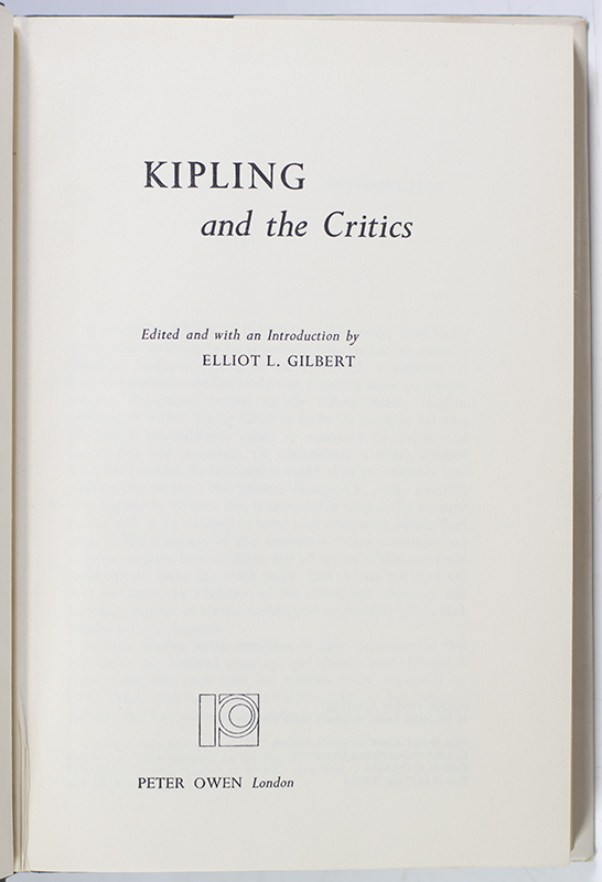 Kipling and the Critics.
