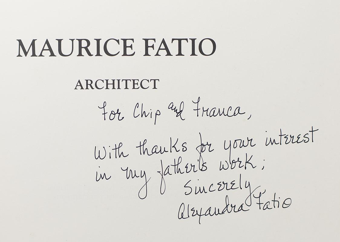 Maurice Fatio: Architect.