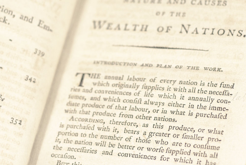 An Inquiry into the Nature and Causes of the Wealth of Nations.