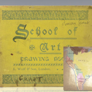Duncan Grant Signed School of Art Drawing Book.