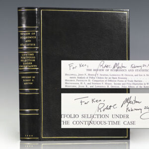 The Review of Economics and Statistics: Lifetime Portfolio Selection Under Uncertainty.