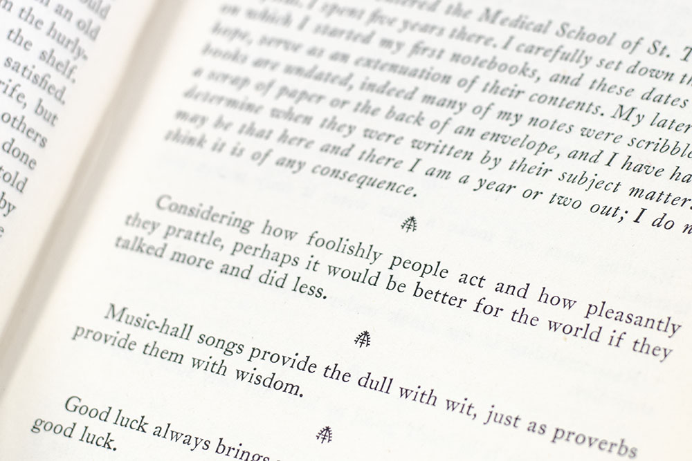 A Writer's Notebook.