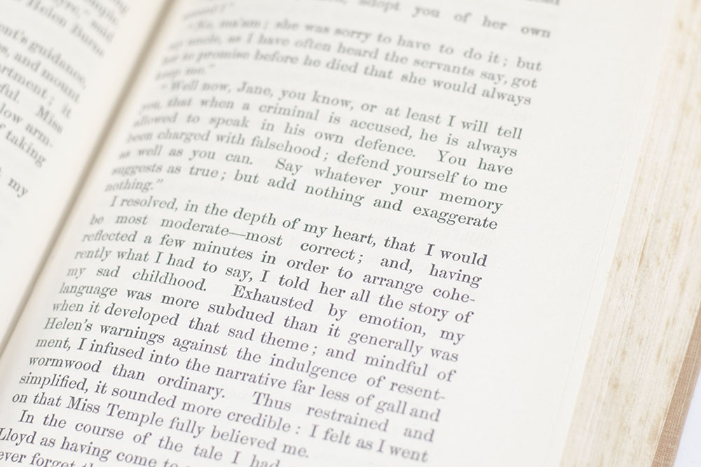 The Sisters Bronte: The Professor; Jane Eyre; Villette; Shirley; Tenant of Wildfell Hall; Agnes Grey; Wuthering Heights.