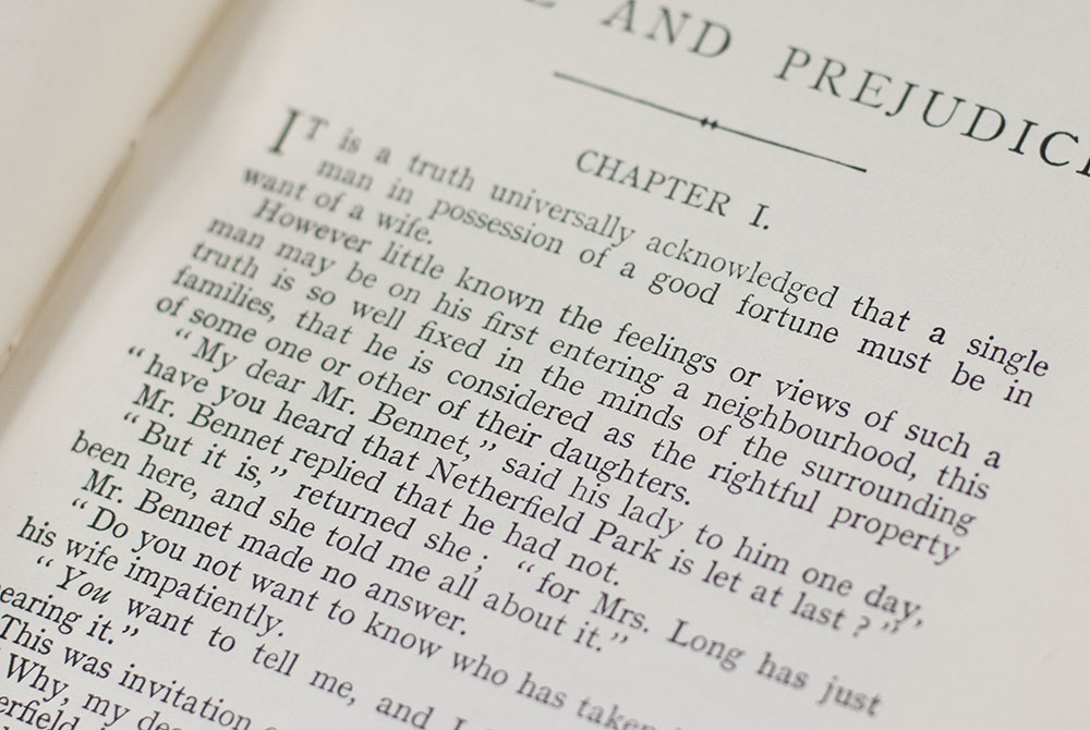 Pride and Prejudice.
