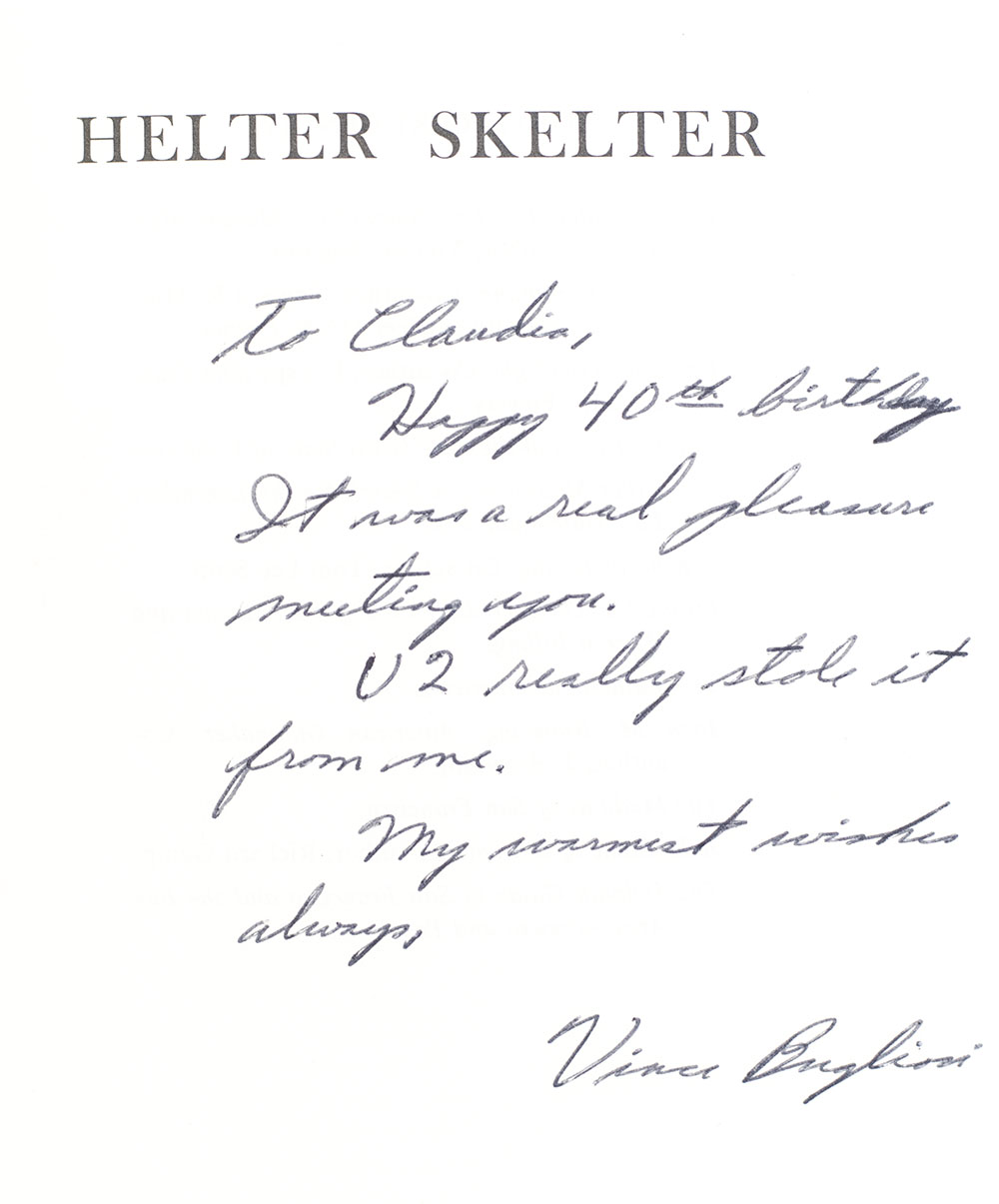 Helter Skelter: The True Story of the Manson Murders.
