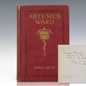 Artemus Ward (Charles Farrar Browne): A Biography and Bibliography.