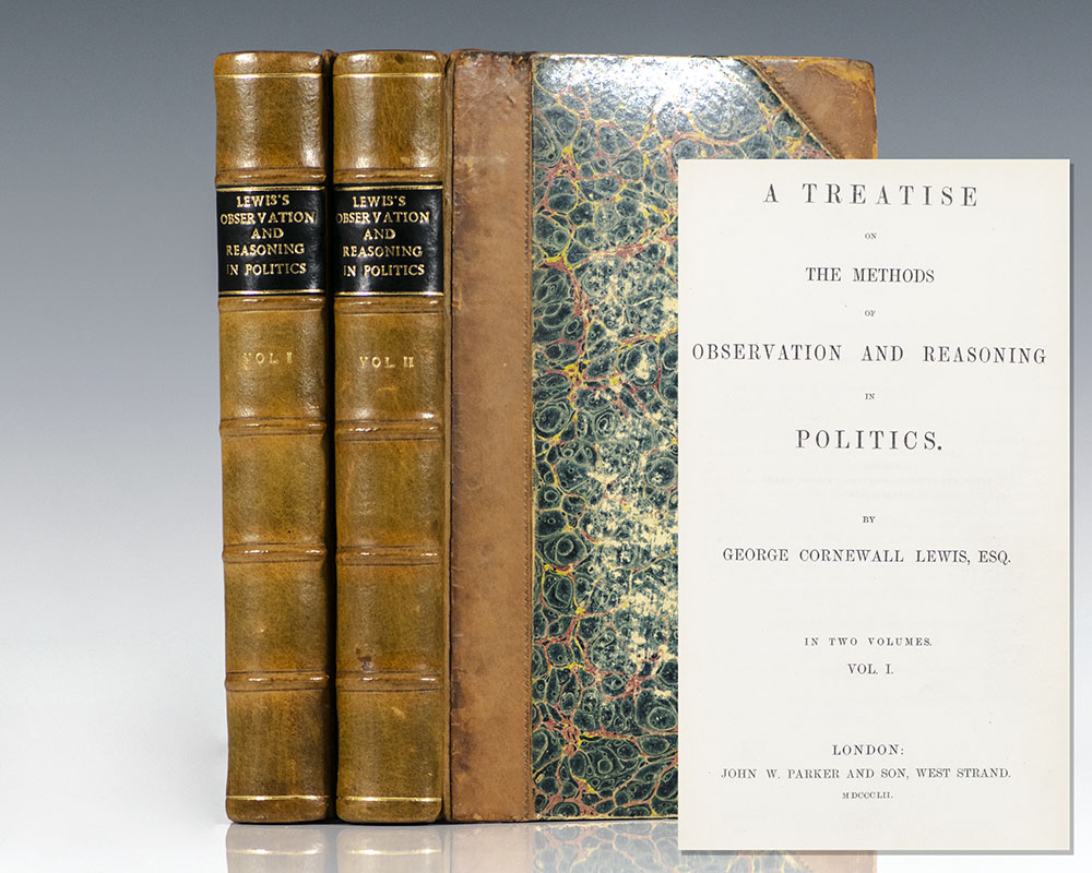 A Treatise on the Methods of Observation and Reasoning in Politics.