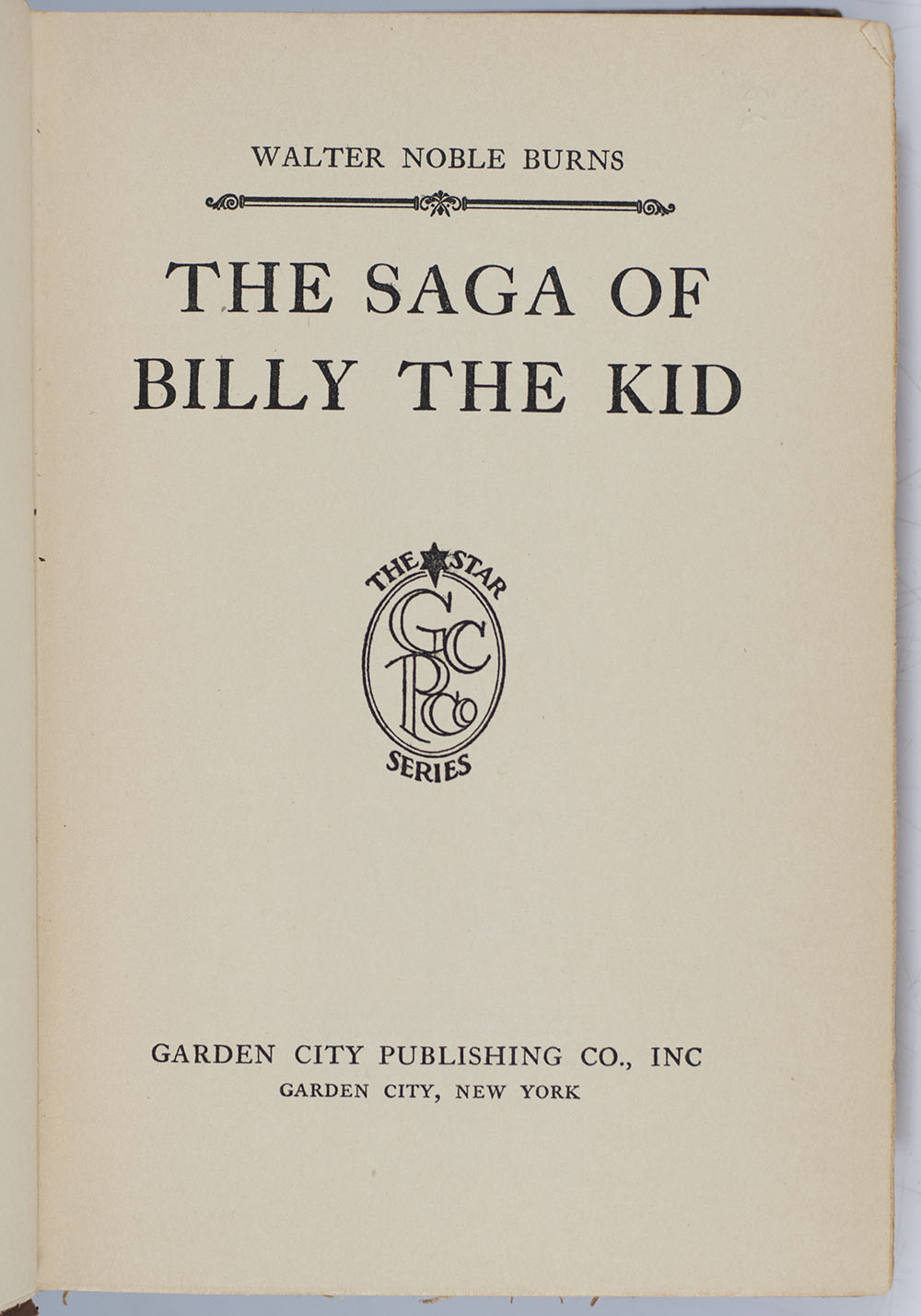 The Saga of Billy the Kid.