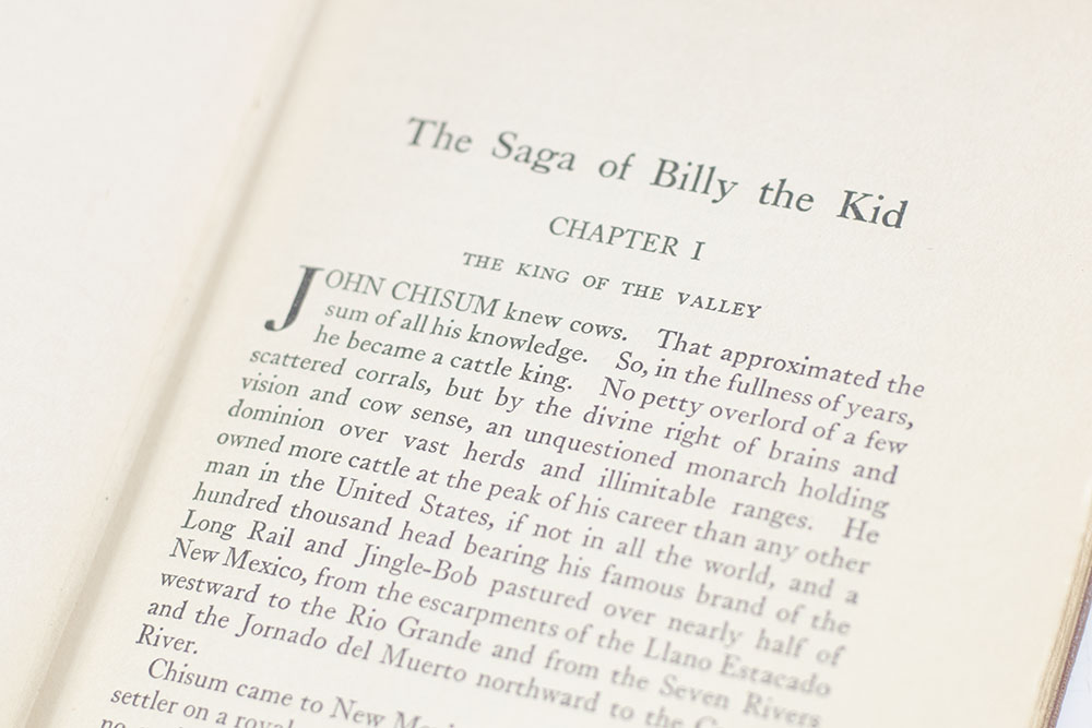 The Saga of Billy the Kid.