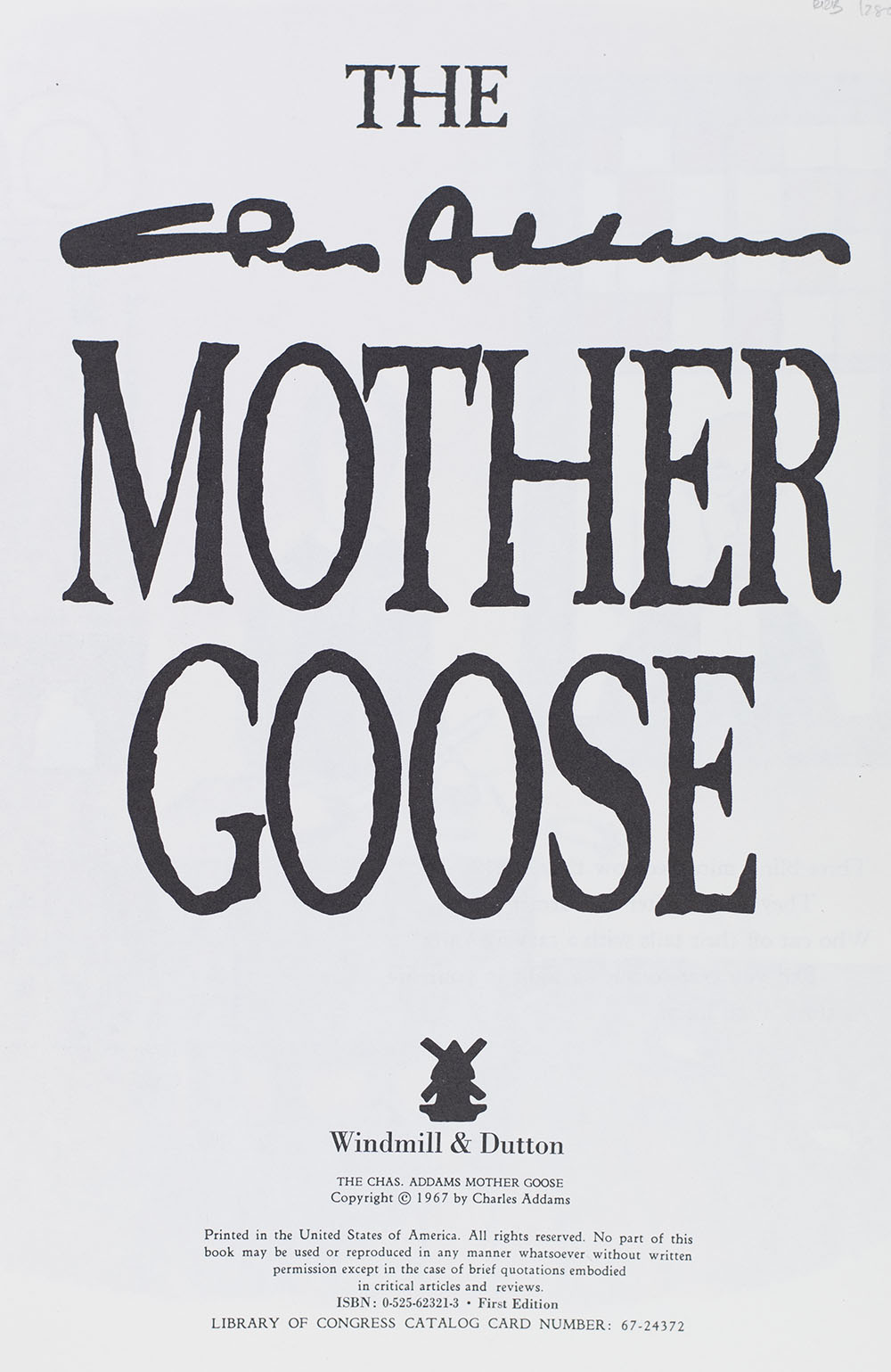 The Chas Addams Mother Goose.