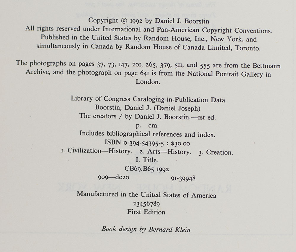 The Discoverers: A History of Man's Search To Know His World and Himself.