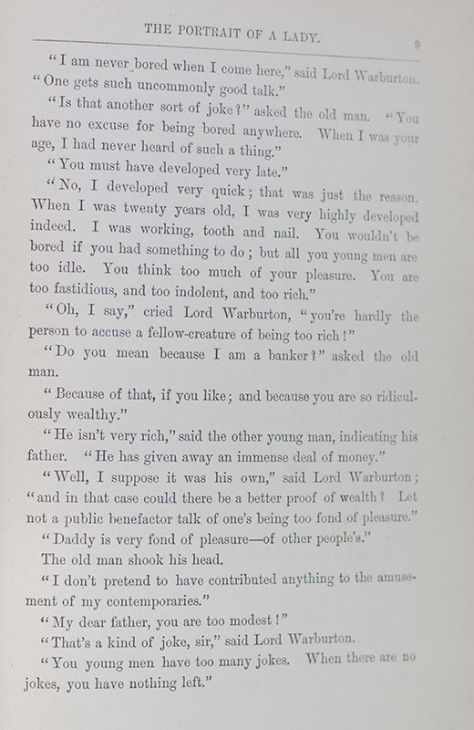 The Portrait of a Lady.