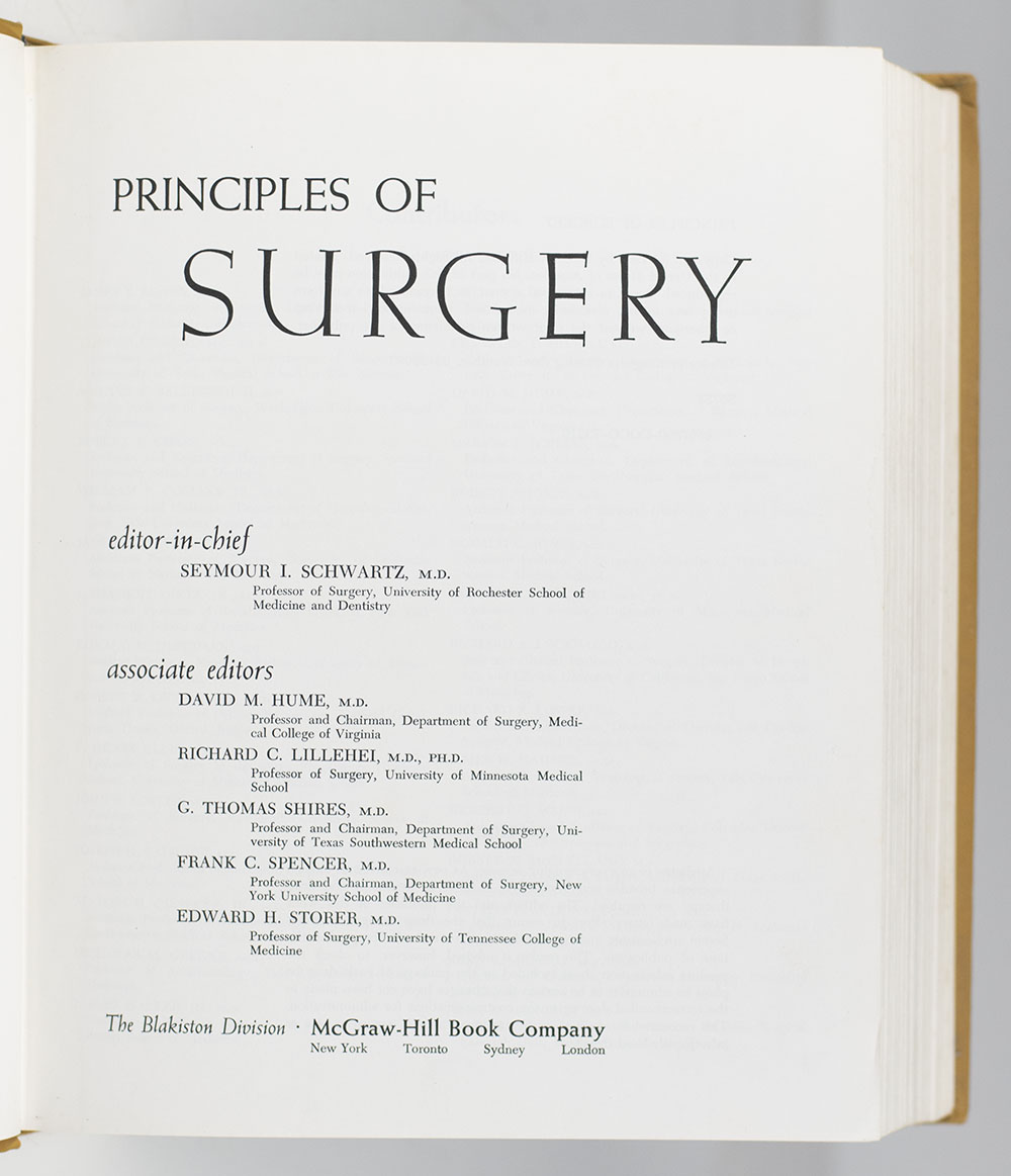 Principles of Surgery.