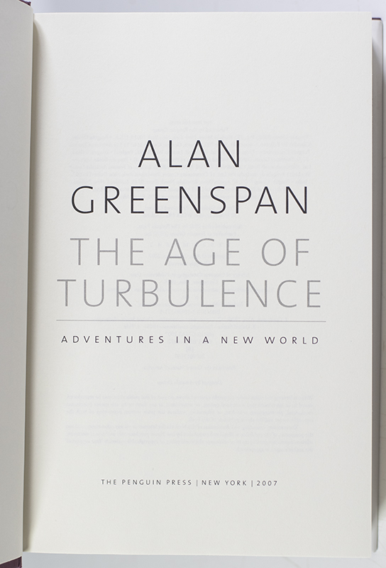 The Age of Turbulence: Adventures In A New World.
