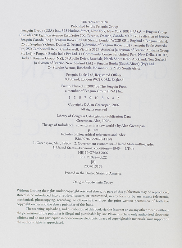 The Age of Turbulence: Adventures In A New World.