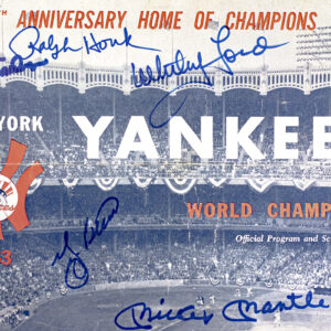 New York Yankees Signed 1963 Program and Scorecard.