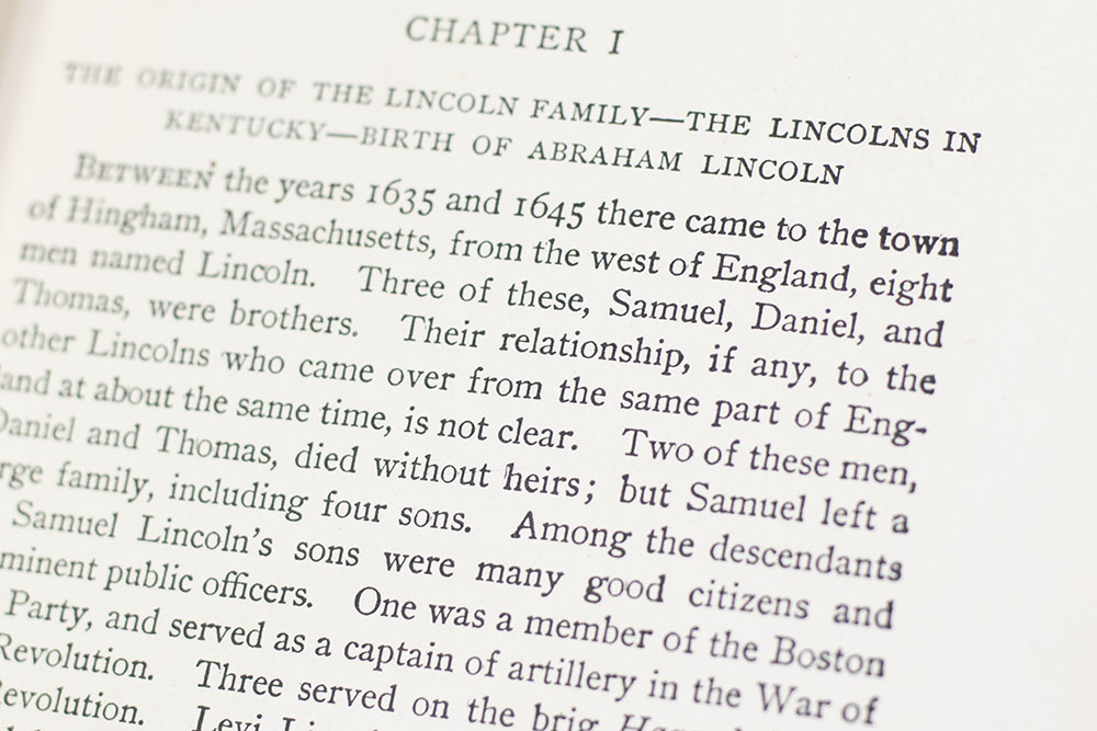 The Life of Abraham Lincoln.