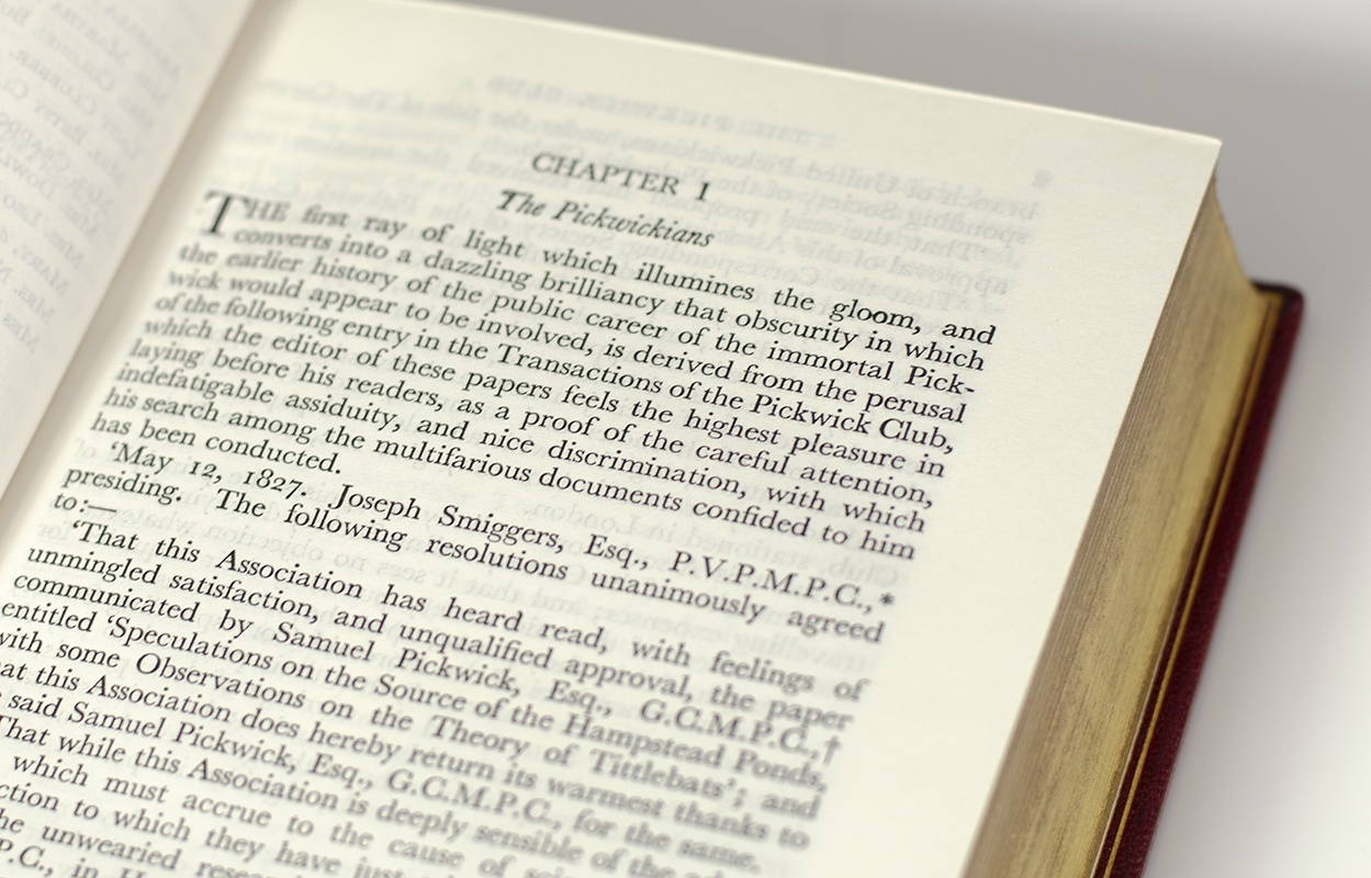 The Posthumous Papers of the Pickwick Club.