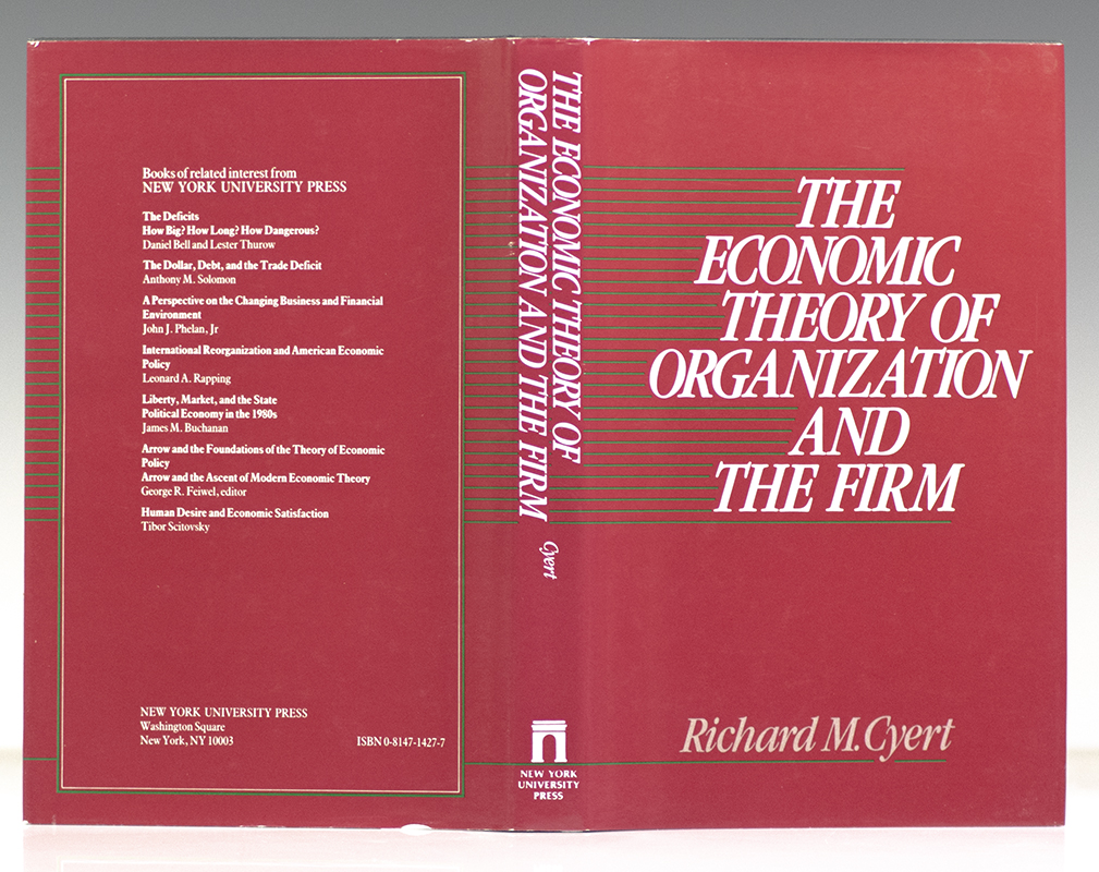 The Economic Theory of Organization and the Firm.