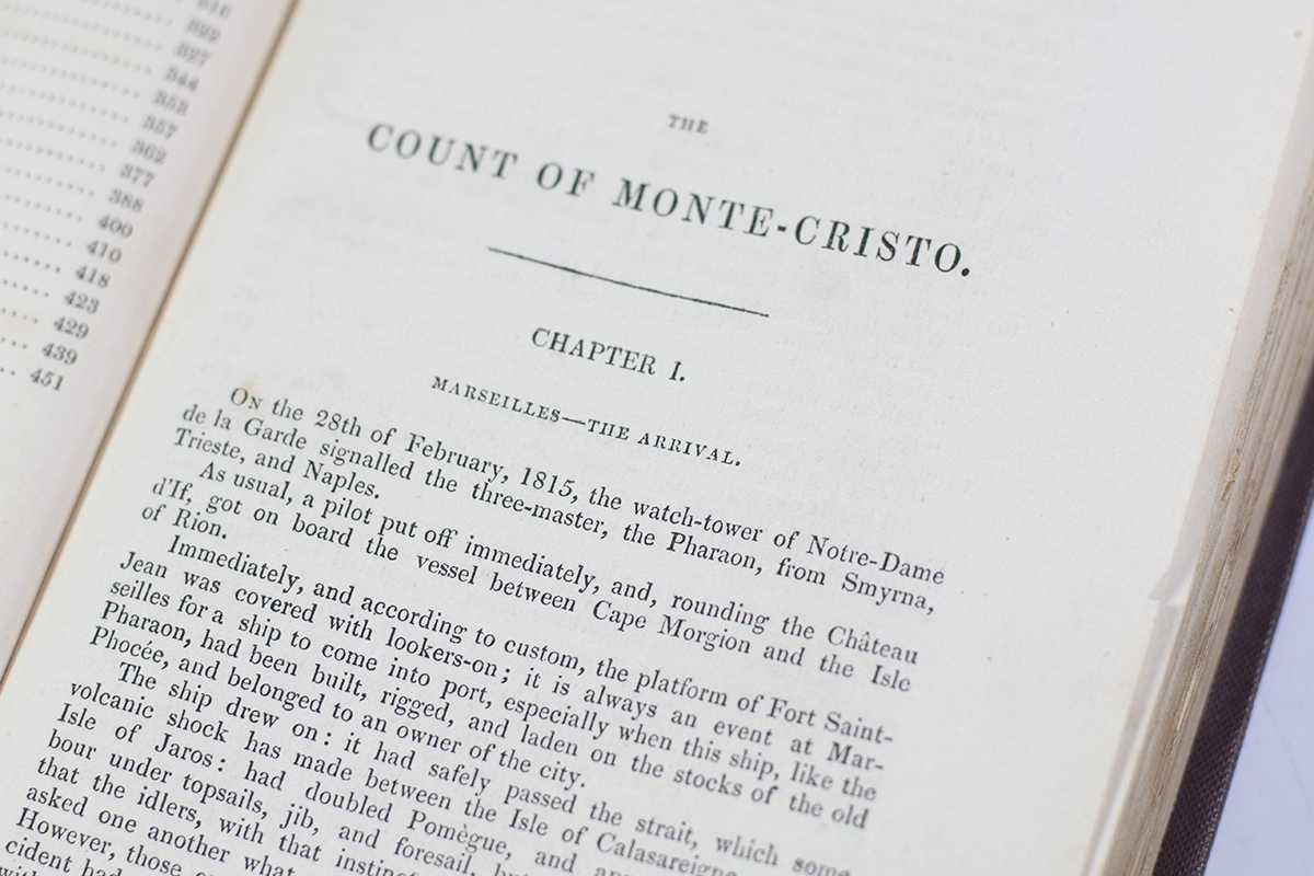 The Count of Monte-Cristo.