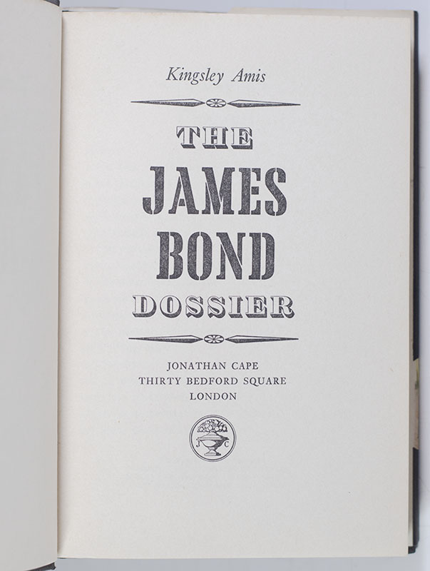 The James Bond Dossier.